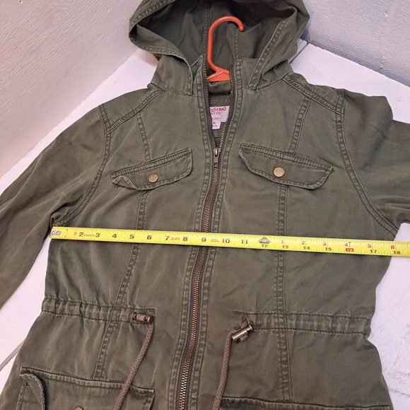 Mossimo Supply Co. Vintage Army Green Utility Jacket Women's Size Medium. - Picture 9 of 10